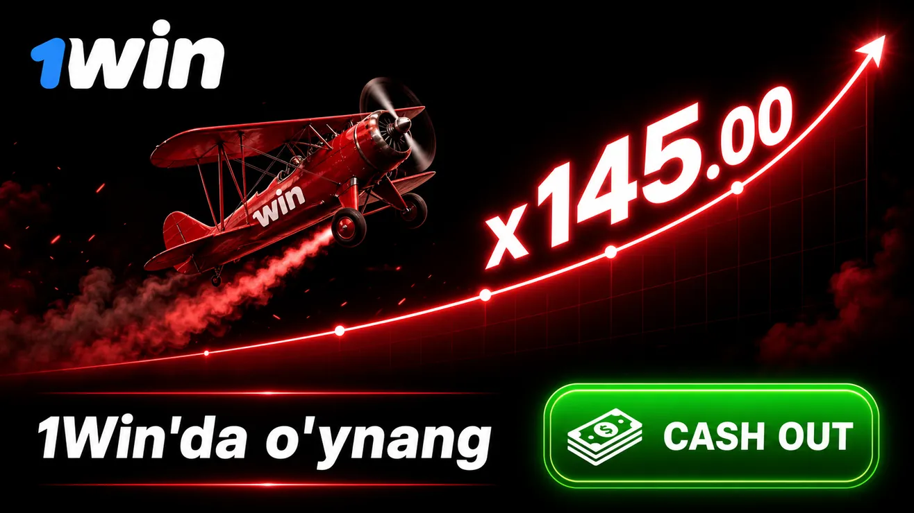1Win Aviator 500% bonus kripto 600% O'zbekiston